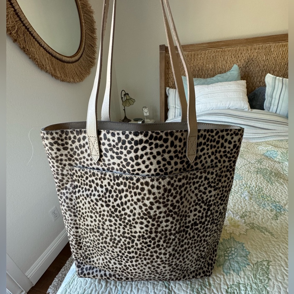 Cheetah print bag by Madewell